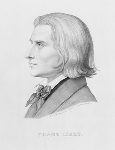 Franz Liszt, graveret af Gonzenbach